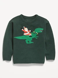 SoSoft Oversized Holiday Graphic Sweater for Toddler Boys