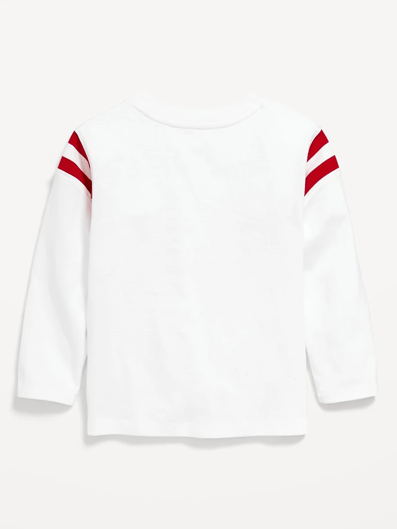 Oversized Football Graphic T-Shirt for Toddler Boys