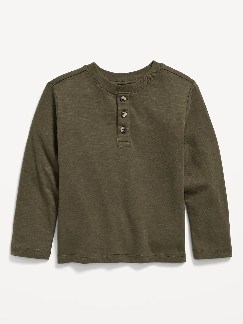 Long-Sleeve Henley T-Shirt for Toddler Boys