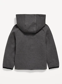 Oversized Dynamic Fleece Zip-Front Hoodie for Toddler Boys