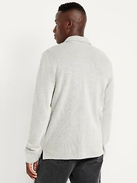 Long-Sleeve French Rib Polo