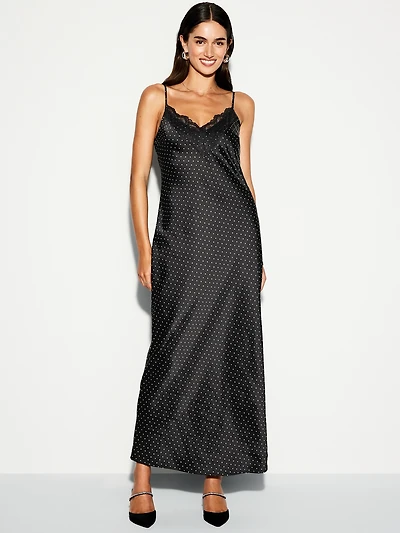 The Occasion by Old Navy V-Neck Satin Maxi Dress