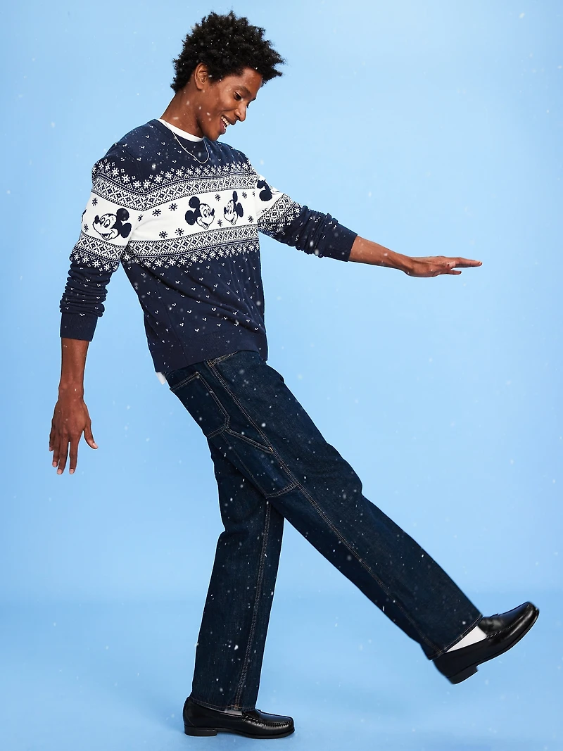 Old Navy x Disney Mickey Mouse SoSoft Lite Fair Isle Sweater