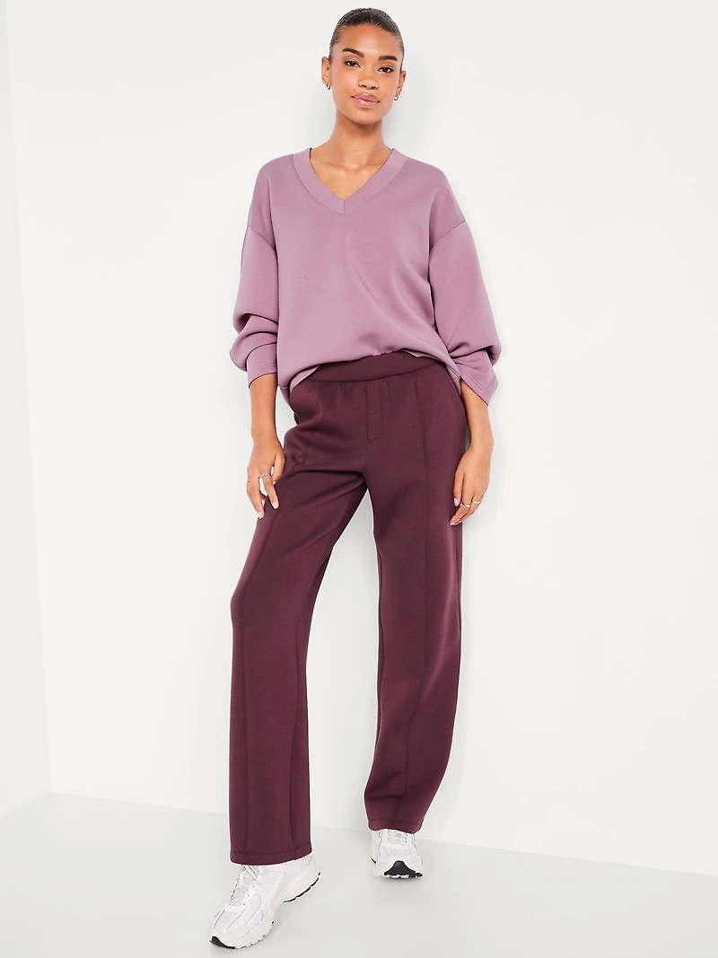 Bounce Fleece V-Neck Cocoon Sweatshirt