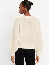 Cozy Cropped V-Neck Sweater