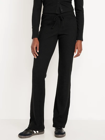 Extra High-Waisted Rib Flare Leggings