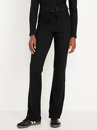 Extra High-Waisted Rib Flare Leggings