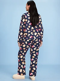 Old Navy x Disney Mickey Mouse & Friends Printed Flannel Pajama Set for Women