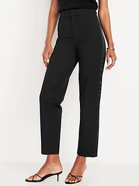 High-Waisted Pixie Loose Straight Pants