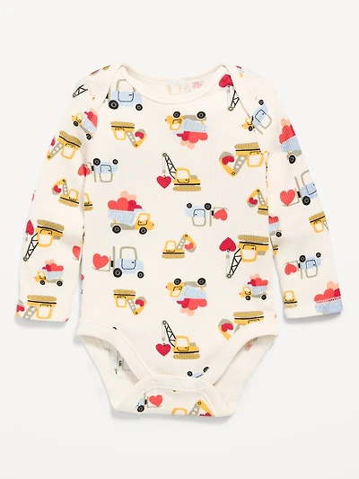 Printed Long-Sleeve Bodysuit for Baby