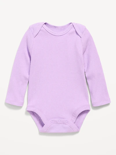 Long-Sleeve Ribbed Bodysuit for Baby