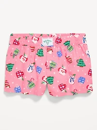 Flannel Plaid Boxer Pajama Shorts for Girls