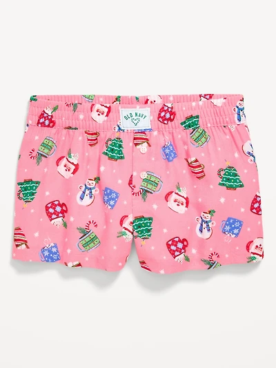 Flannel Plaid Boxer Pajama Shorts for Girls