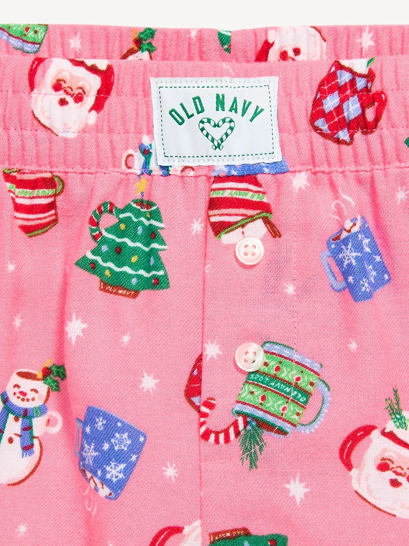 Flannel Plaid Boxer Pajama Shorts for Girls