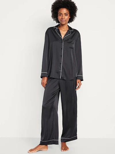 Satin Pajama Pant Set for Women