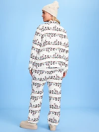Old Navy x Disney Mickey Mouse & Friends Printed Flannel Pajama Set for Women