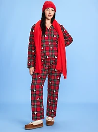 Old Navy x Disney Mickey Mouse & Friends Printed Flannel Pajama Set for Women