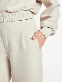 High-Waisted Bounce Fleece Barrel Sweatpants