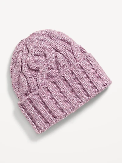 Cable-Knit Beanie for Men