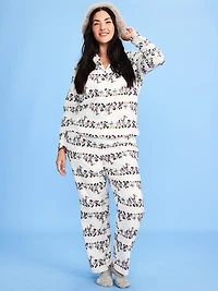 Old Navy x Disney Mickey Mouse & Friends Printed Flannel Pajama Set for Women
