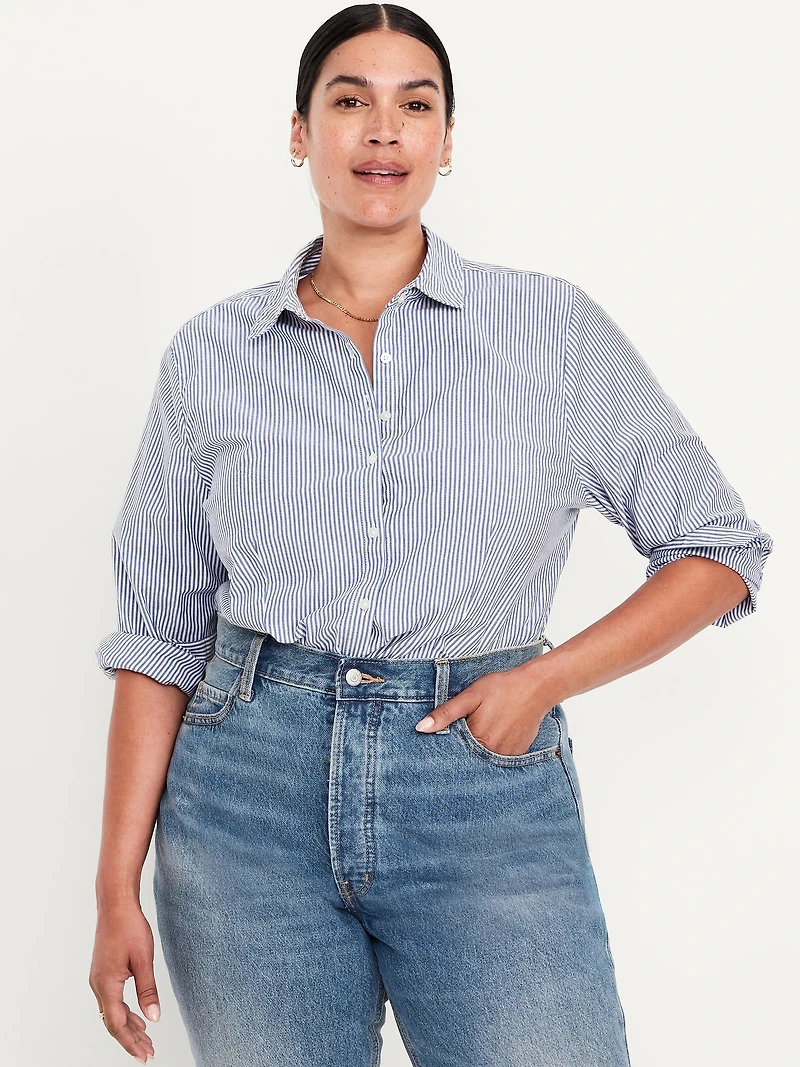 Slim Button-Down Striped Shirt