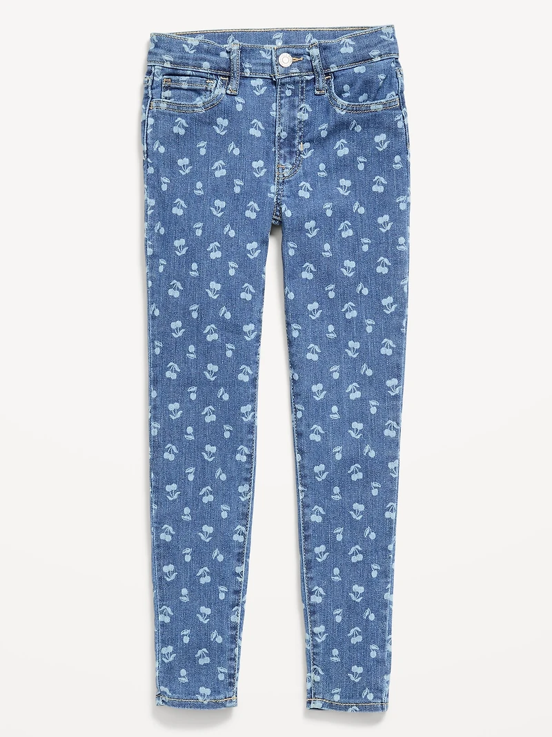 Printed High-Waisted Rockstar 360° Stretch Jeggings for Girls