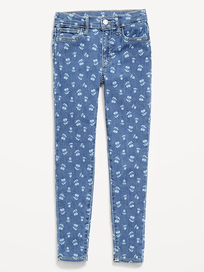 Printed High-Waisted Rockstar 360° Stretch Jeggings for Girls