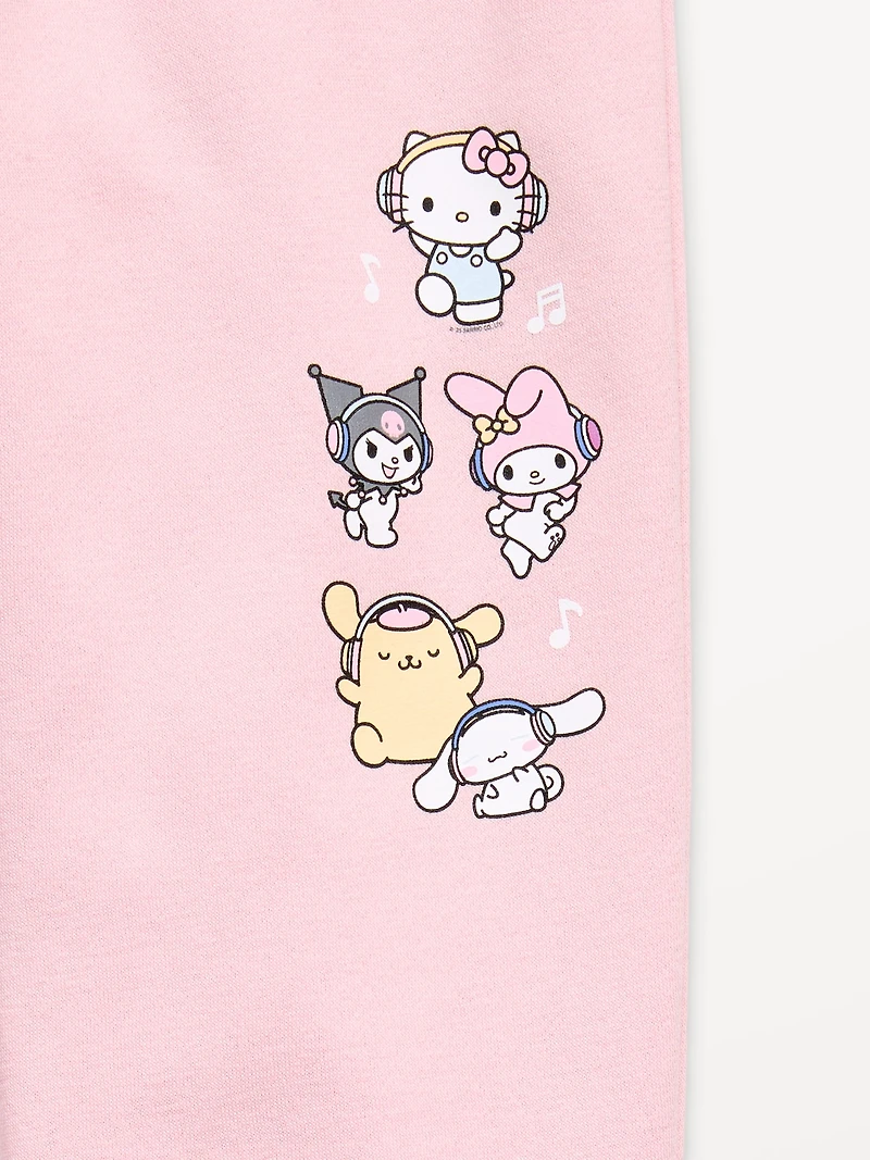 Hello Kitty® High-Waisted Graphic Jogger Sweatpants for Girls