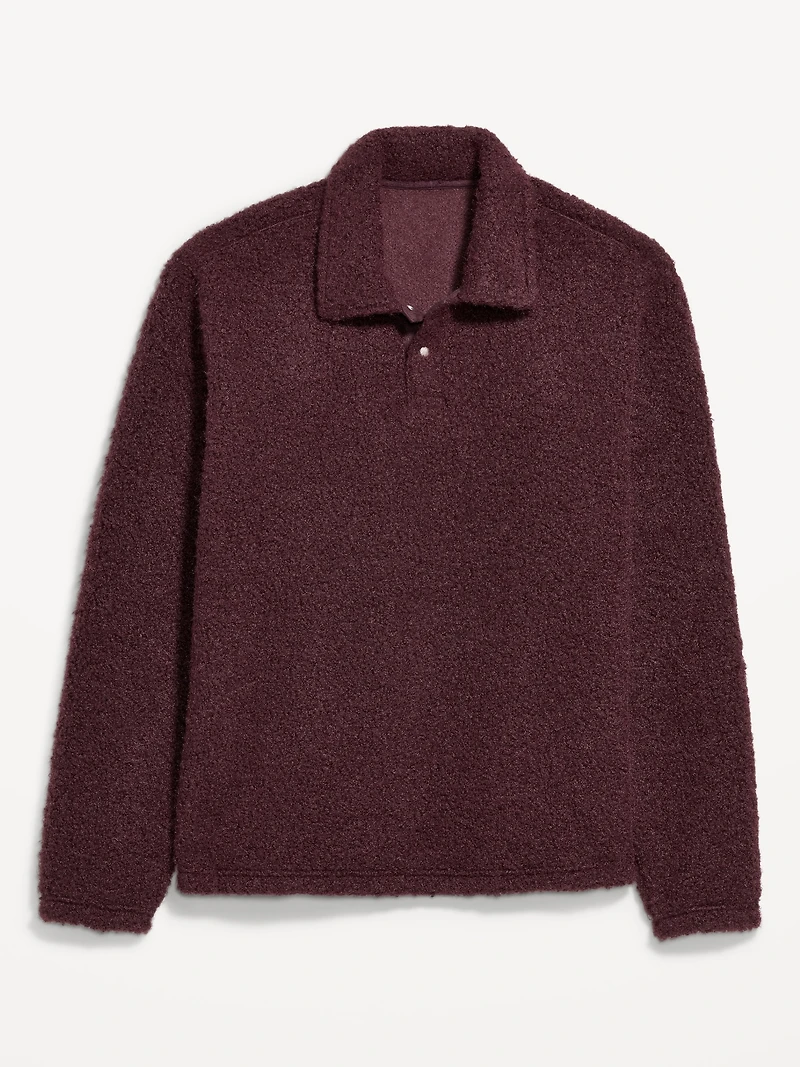 Bouclé Sherpa Polo