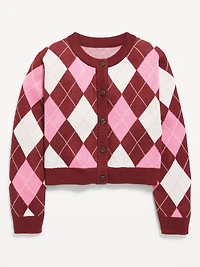 Printed Cardigan Sweater for Girls