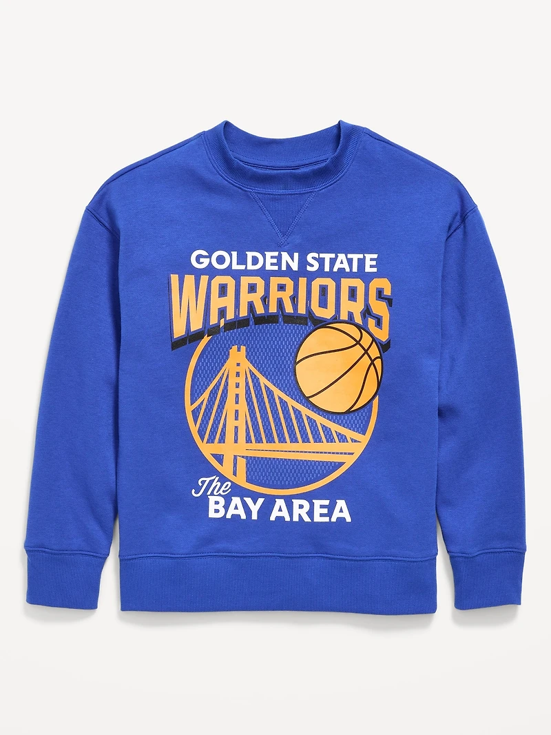NBA© Golden State Warriors© Oversized Gender-Neutral Sweatshirt for Kids