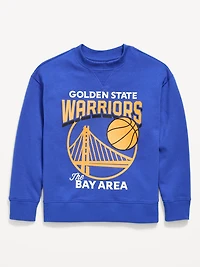 NBA© Golden State Warriors© Oversized Gender-Neutral Sweatshirt for Kids