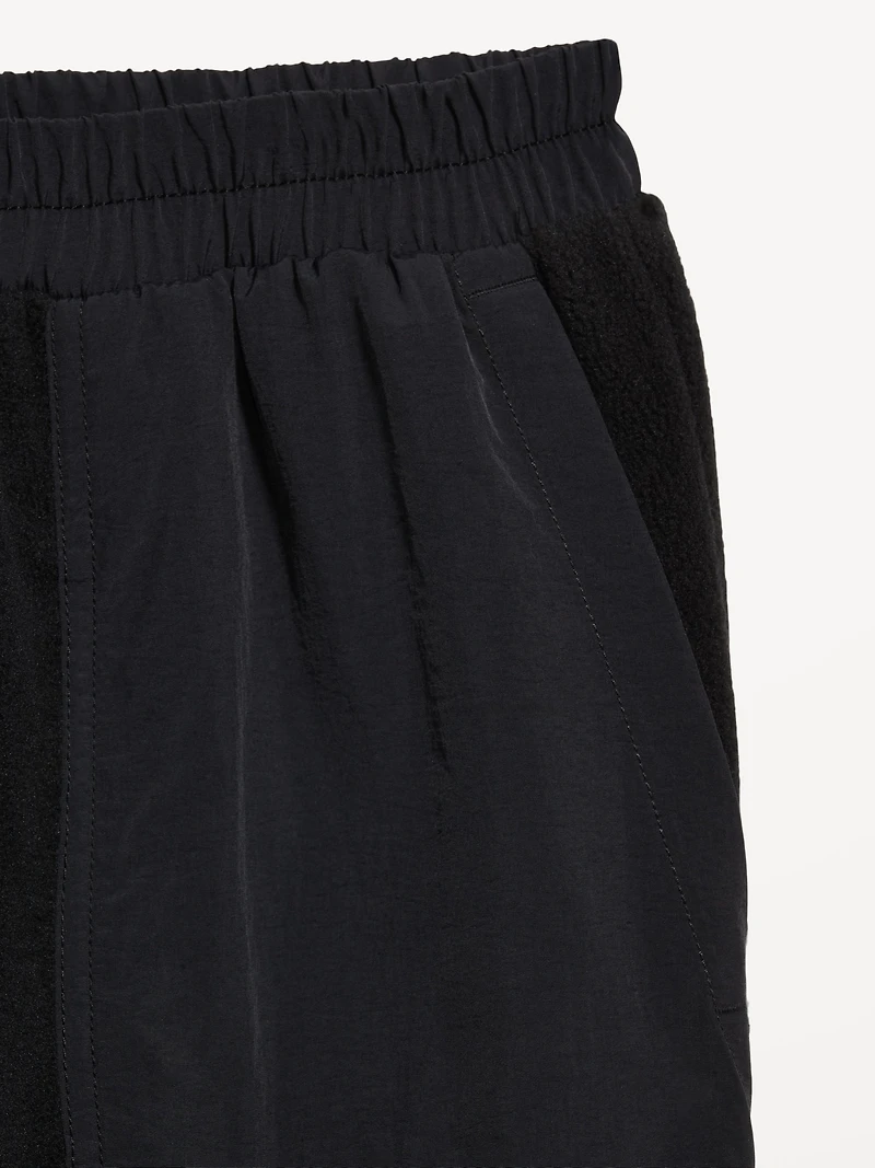 Loose Microfleece Utility Joggers