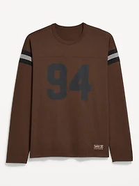 Heavyweight Long-Sleeve Football-Style T-Shirt