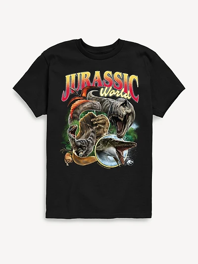Jurassic World Dinosaurs Short Sleeve T-Shirt For Kids