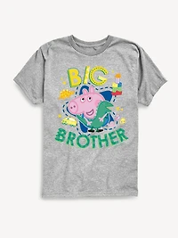 Peppa Pig Big Brother George Short Sleeve T-Shirt For Toddler