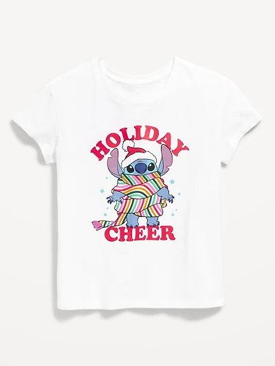 Disney© Stitch Holiday Graphic T-Shirt for Girls