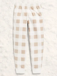 Gender-Neutral Microfleece Jogger Pajama Pants for Kids