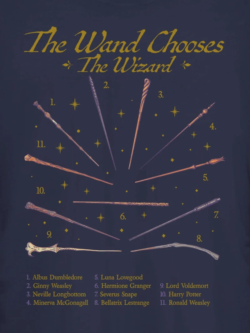 Harry Potter Wands Graphic T-Shirt