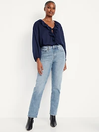 Curvy Extra High-Waisted Straight Jeans