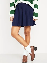 Faux-Leather Heeled Loafers for Women