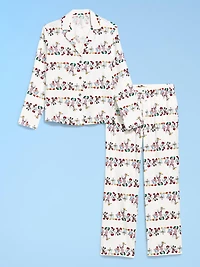 Old Navy x Disney Mickey Mouse & Friends Printed Flannel Pajama Set for Women