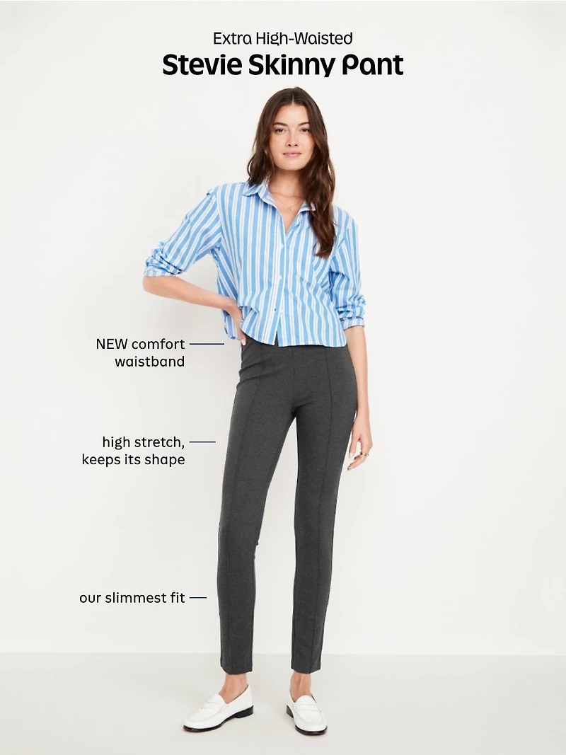 Extra High-Waisted Stevie Skinny Pants