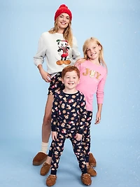 Old Navy x Disney Mickey Mouse & Friends Printed Flannel Pajama Set for Women