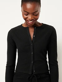 Ribbed Cardigan Sweater