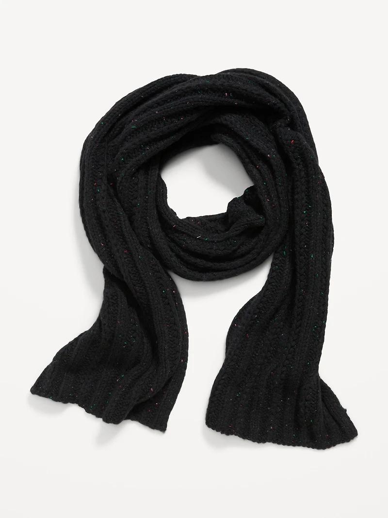 Chunky Cable Knit Scarf