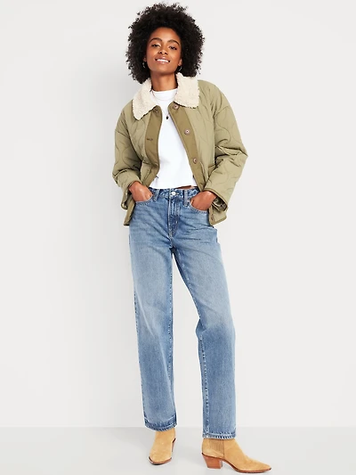 High-Waisted OG Loose Rigid Jeans