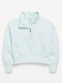 Half-Zip Bounce Fleece Pullover Sweatshirt for Girls