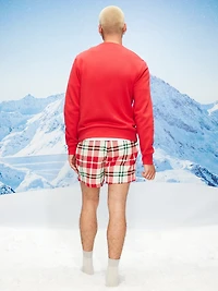 Plaid Flannel Boxer Shorts