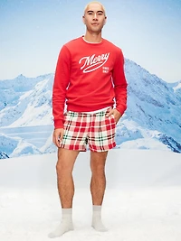 Plaid Flannel Boxer Shorts